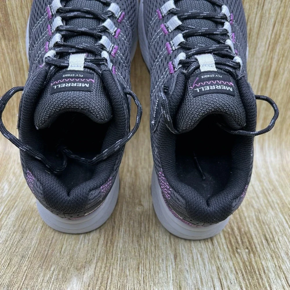 Merrell Fly Strike Women's Size 6 Trail‎ Running Shoes Sneakers Black Purple